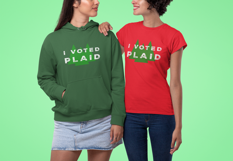 I VOTED PLAID